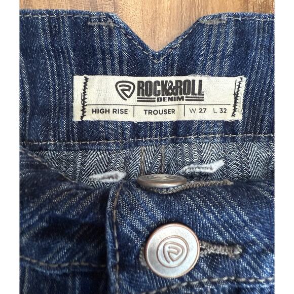 Rock and Roll Womens Striped Cowgirl Flare Jeans 27X32 Lainey Wilson‎ - Picture 3 of 6